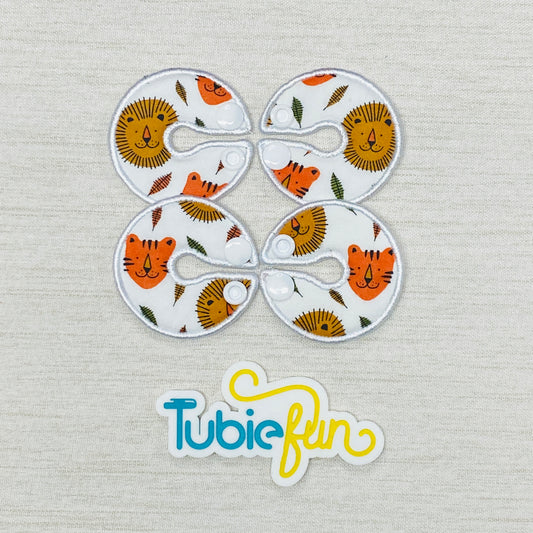 G-Tube Button Pad Cover - Lions and Tigers