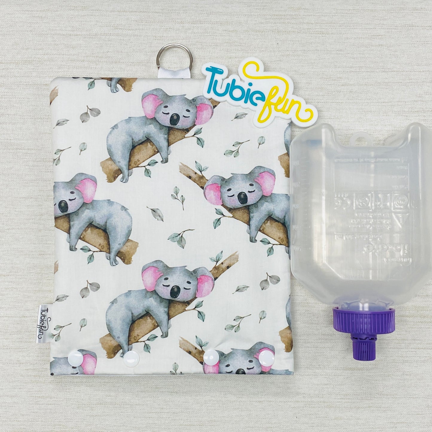 Insulated Milk Bag Suitable for 500ml Flocare Bottle in - Sleeping Koalas