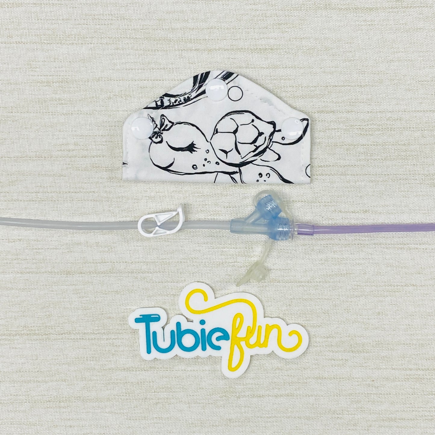 Feeding Tube Mini Connection Cover - Turtle