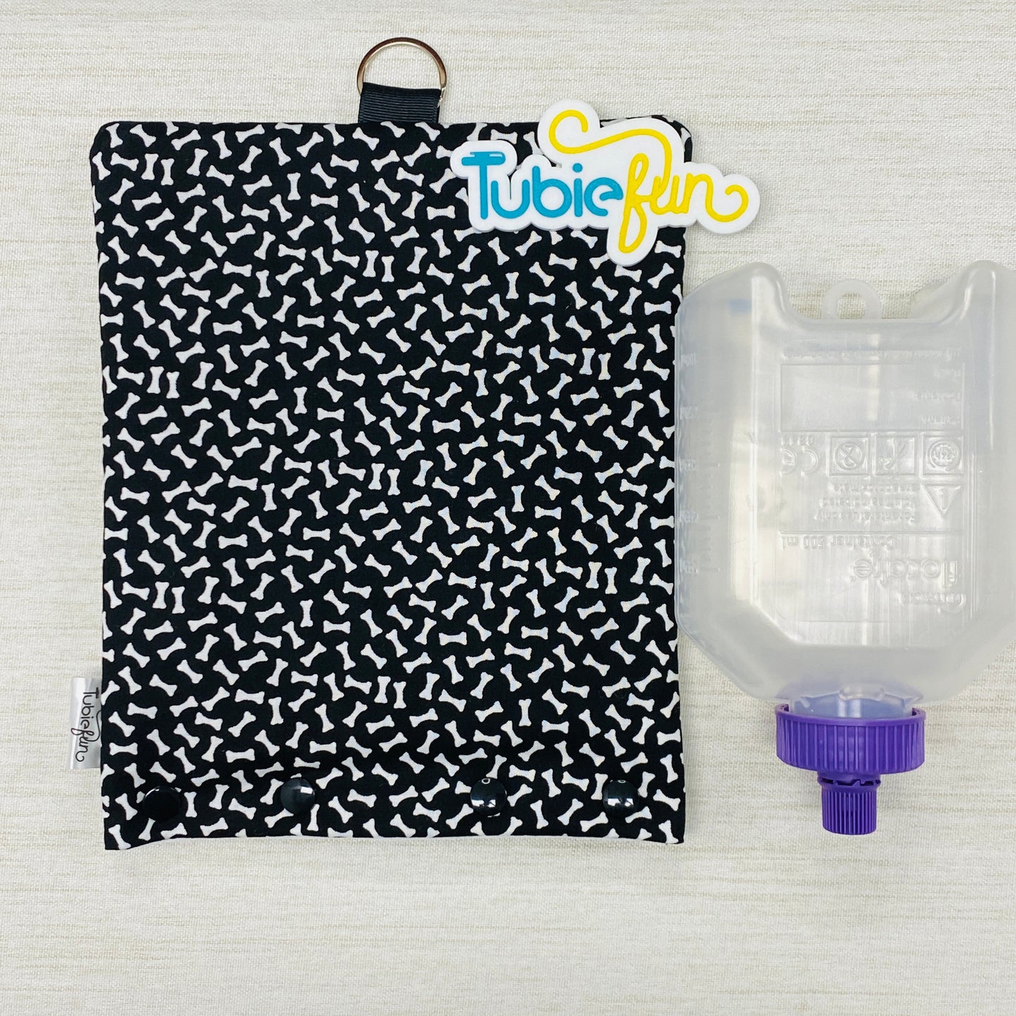 Insulated Milk Bag Suitable for 500ml Flocare Bottle in - White Bones