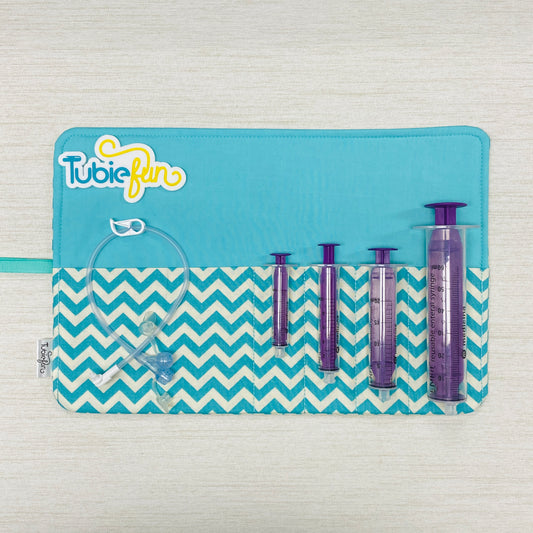 Syringe Roll - Teal Chevron