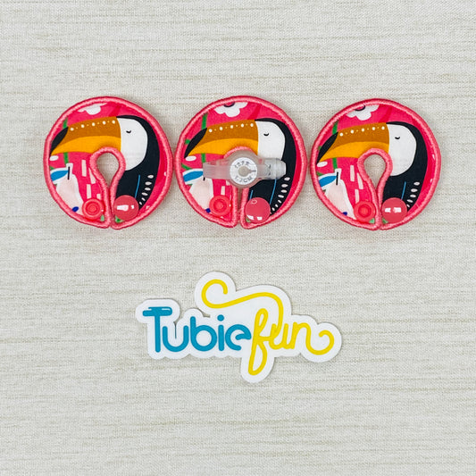 G-Tube Button Pad Cover - Toucans