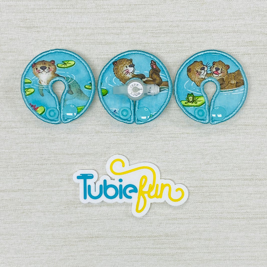 G-Tube Button Pad Cover - Otters