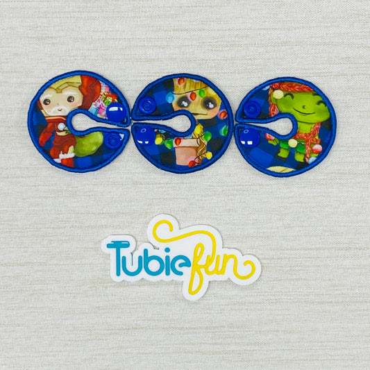 G-Tube Button Pad Cover - Christmas Heros