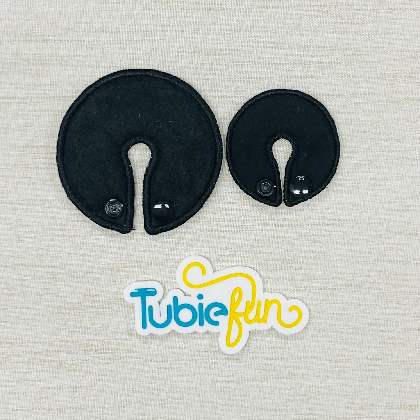 Mixed G-Tube Button Pad Covers - Black