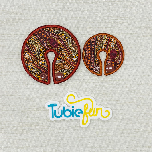 Mixed G-Tube Button Pad Covers - Indigenous Design