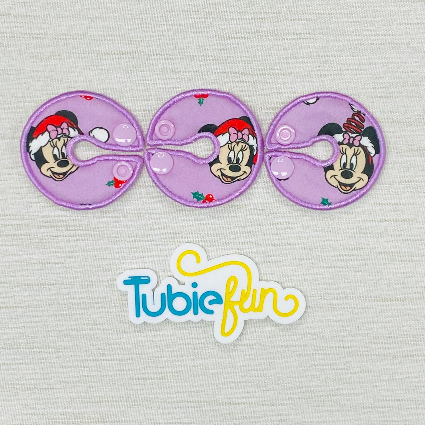 G-Tube Button Pad Cover - Girl Mouse