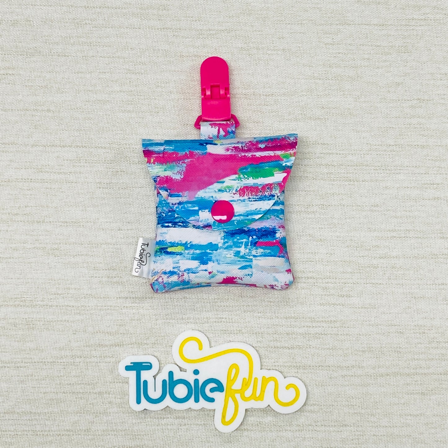 Tubing Pouch - Coloured Ombre Stripes