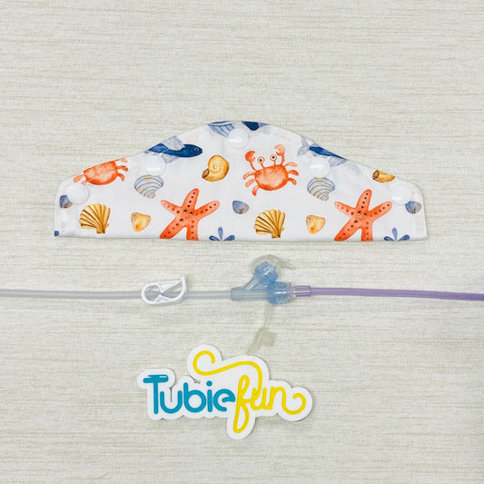 Large Feeding Tube Connection Cover - Beach