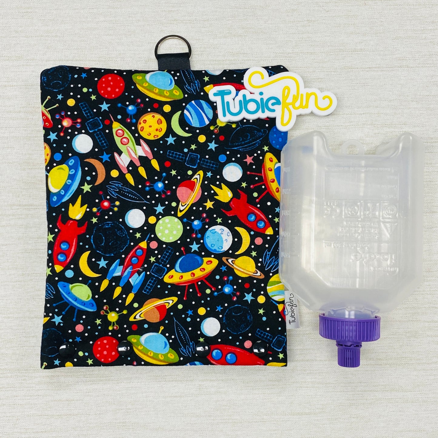 Insulated Milk Bag Suitable for 500ml Flocare Bottle in - Rockets and Spaceships