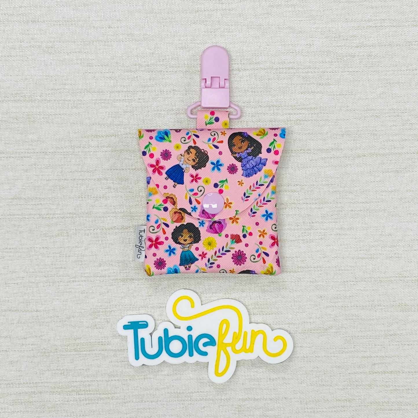 Tubing Pouch - Sisters on Pink