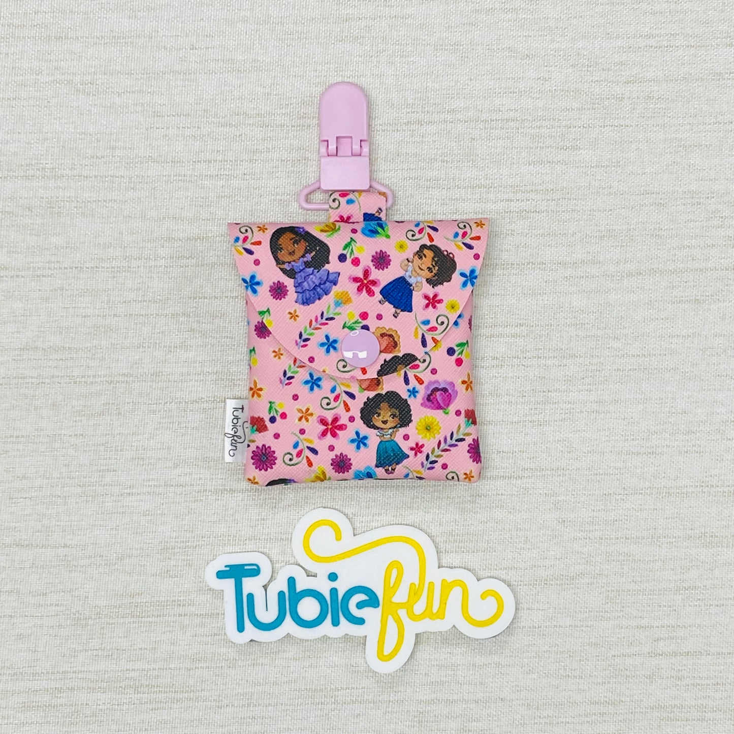 Tubing Pouch - Sisters on Pink