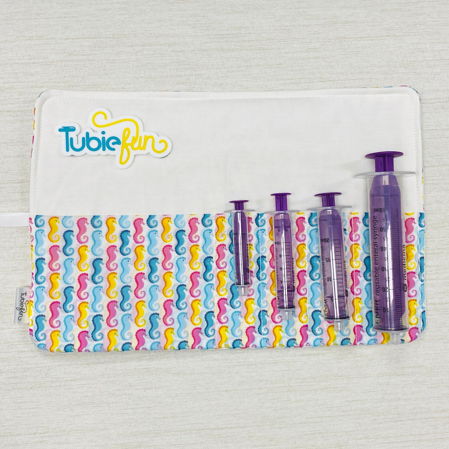 Syringe Roll - Coloured Seahorses