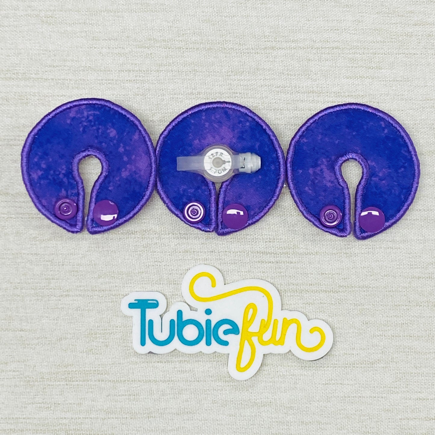 G-Tube Button Pad Cover - Purple