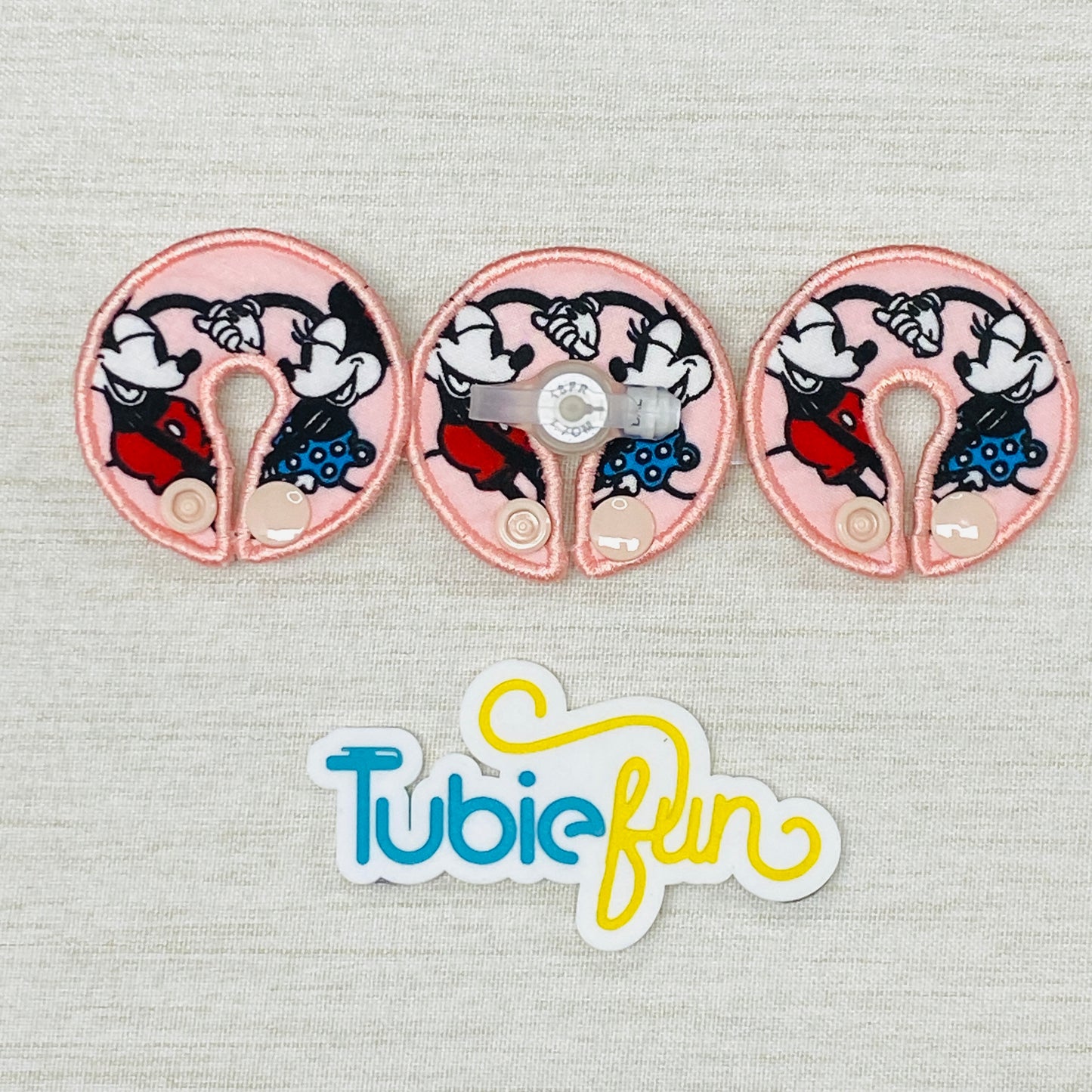 G-Tube Button Pad Cover - Mice in Love