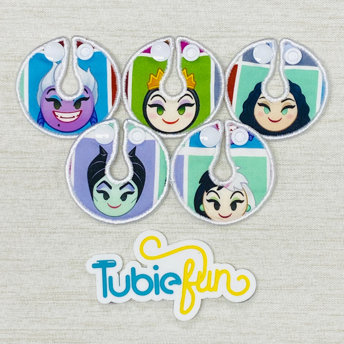 G-Tube Button Pad Cover - Lady Cartoon Villains