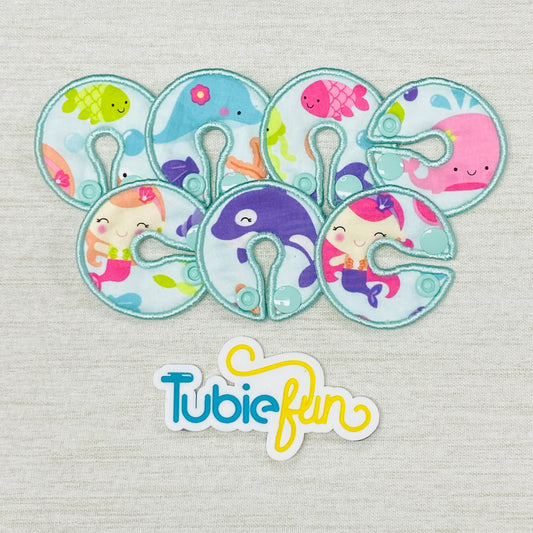 G-Tube Button Pad Cover - Mermaids and Friends