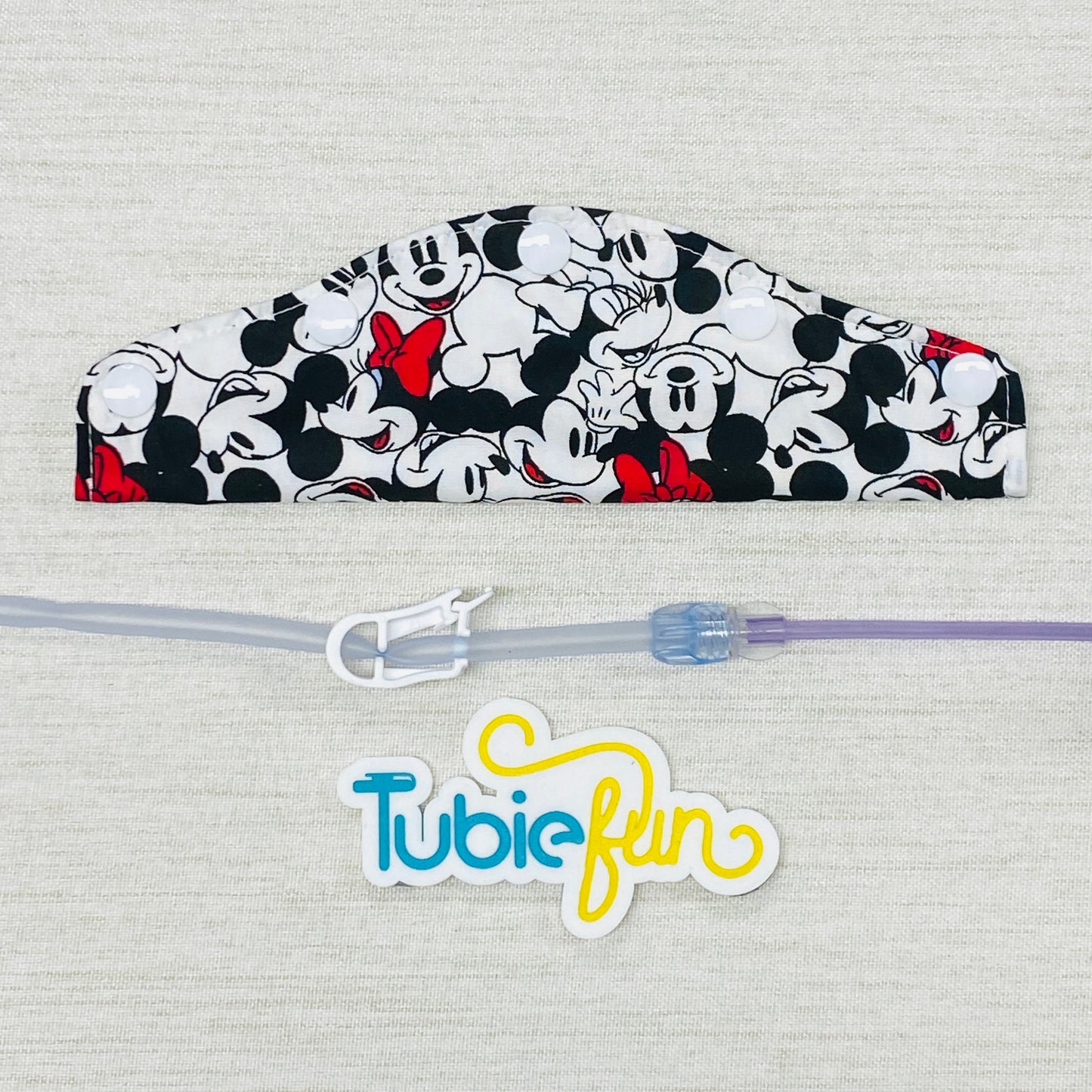 Large Feeding Tube Connection Cover - Mouse Faces