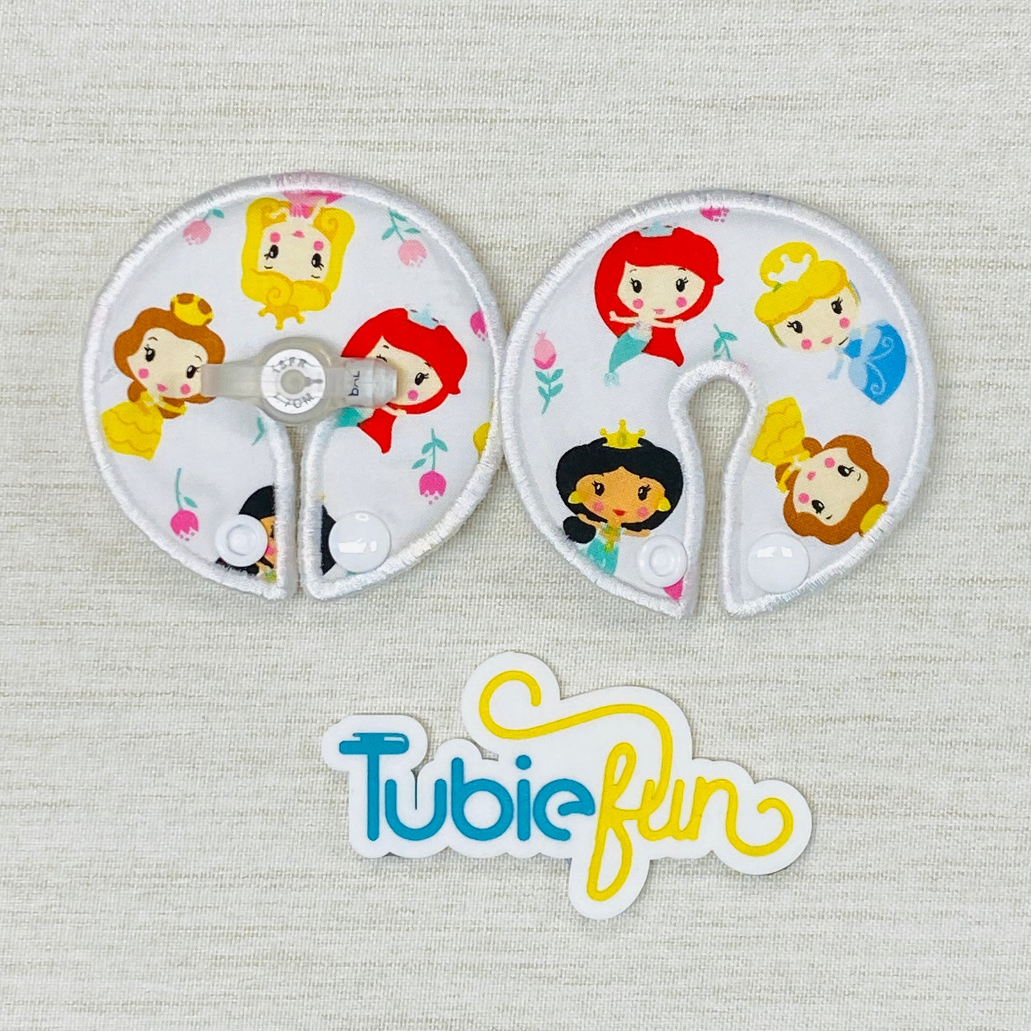 Button Pad Cover Large - Cartoon Princesses