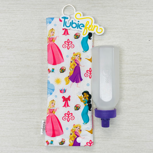 Insulated Milk Bag Suitable for 250ml Bottle in - Princesses on White