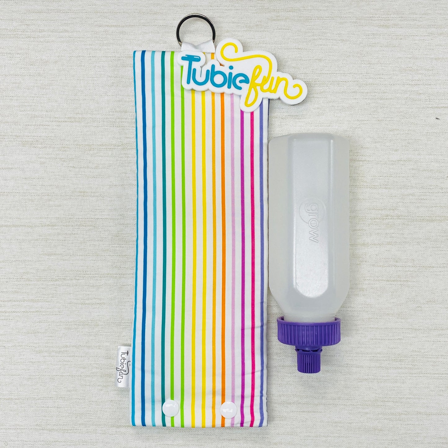 Insulated Milk Bag Suitable for 250ml Bottle in - Coloured Stripes