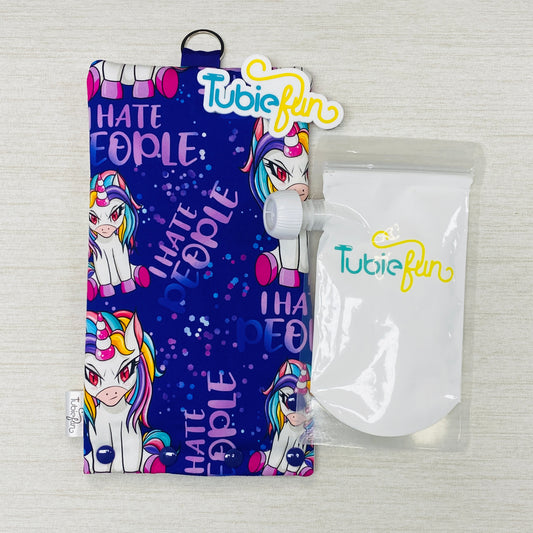 Insulated Milk Bag Suitable for Reusable Pouches - Angry Unicorns Profanities