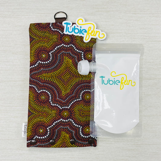 Insulated Milk Bag Suitable for Reusable Pouches - Indigenous on Brown