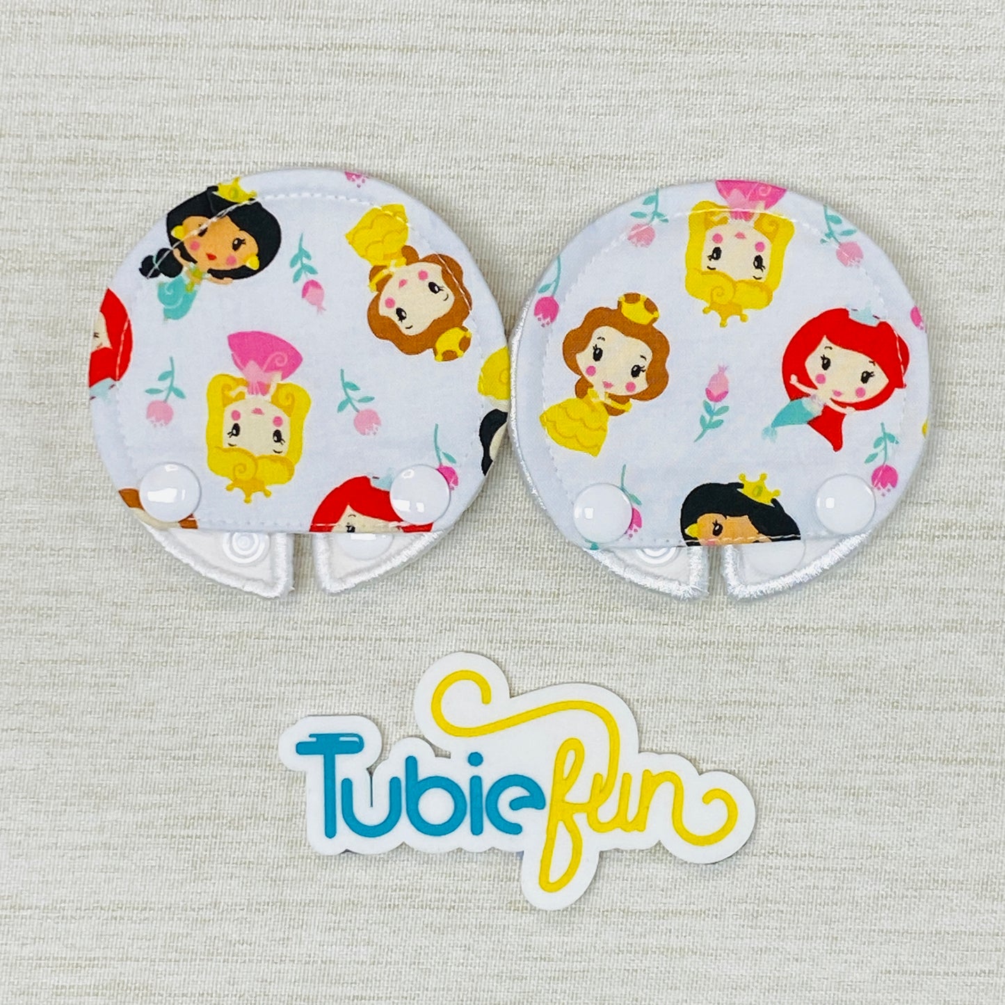 Covered Button Pad - Cartoon Princesses