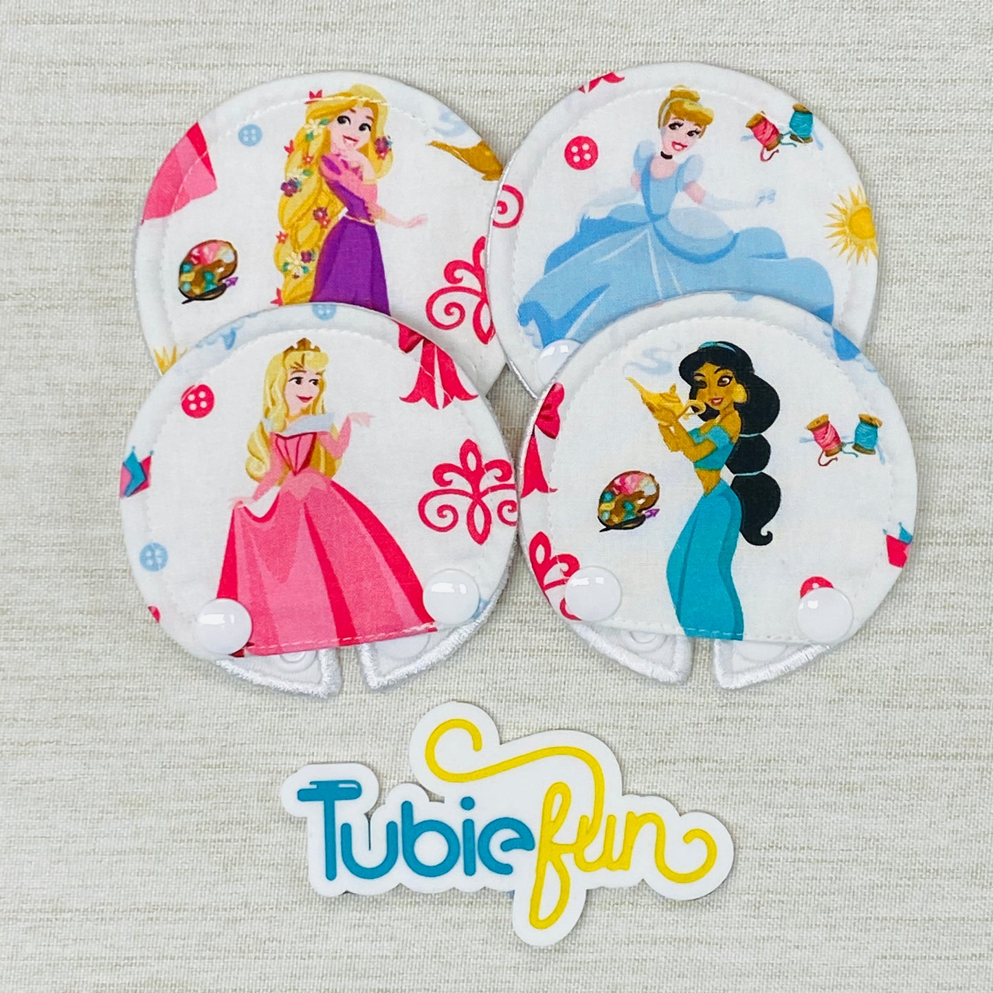 Covered Button Pad - Princesses