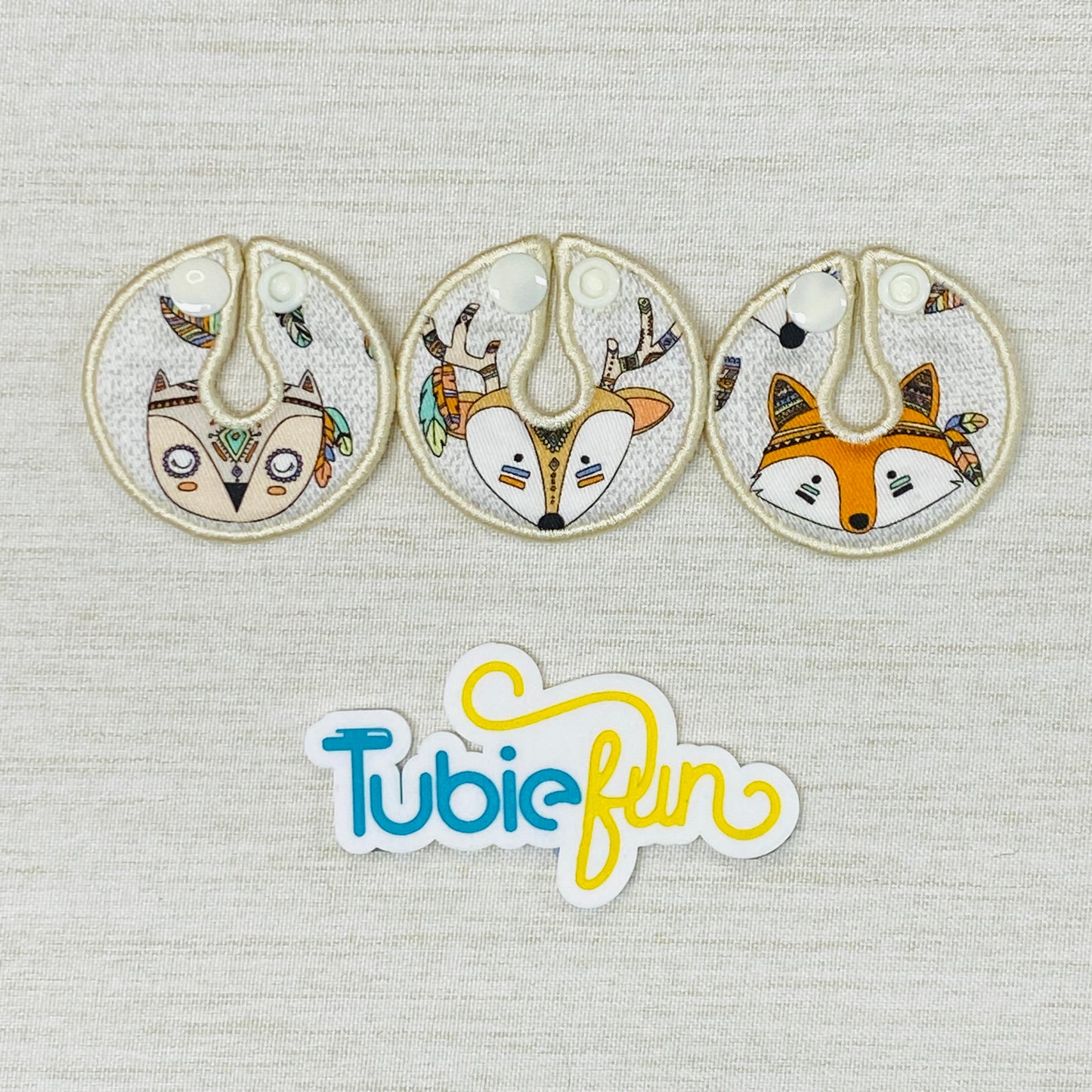 G-Tube Button Pad Cover - Animals