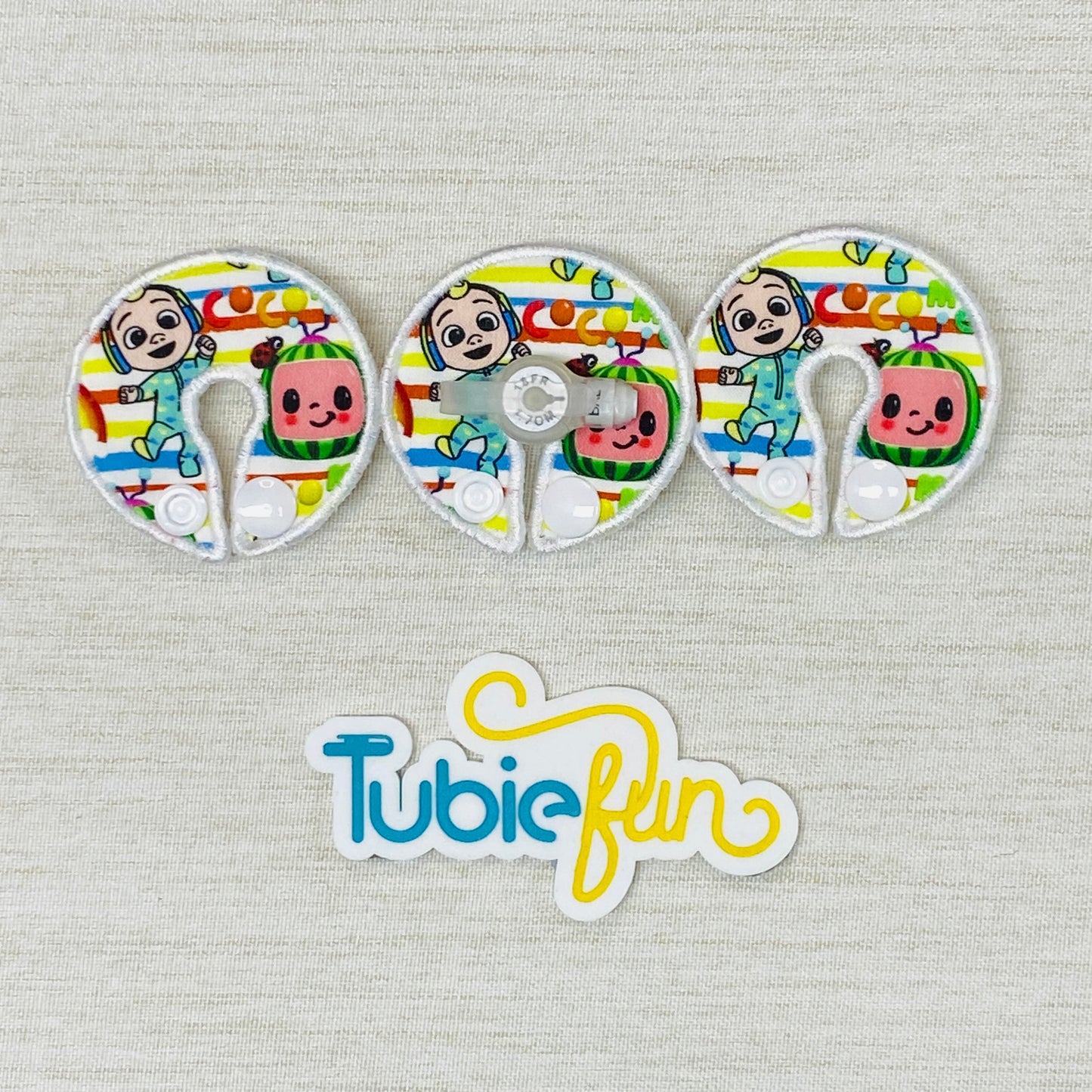 G-Tube Button Pad Cover - Coco Melon