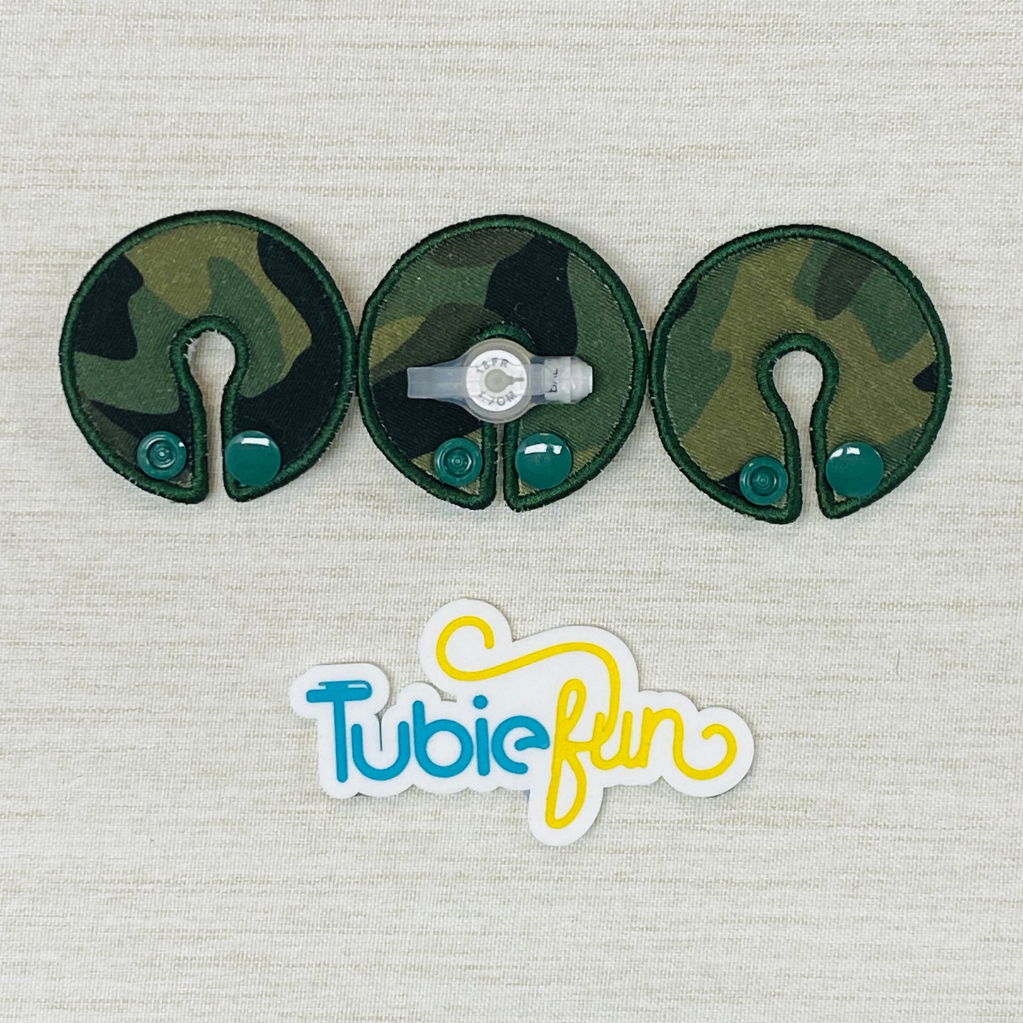 G-Tube Button Pad Cover - Camo