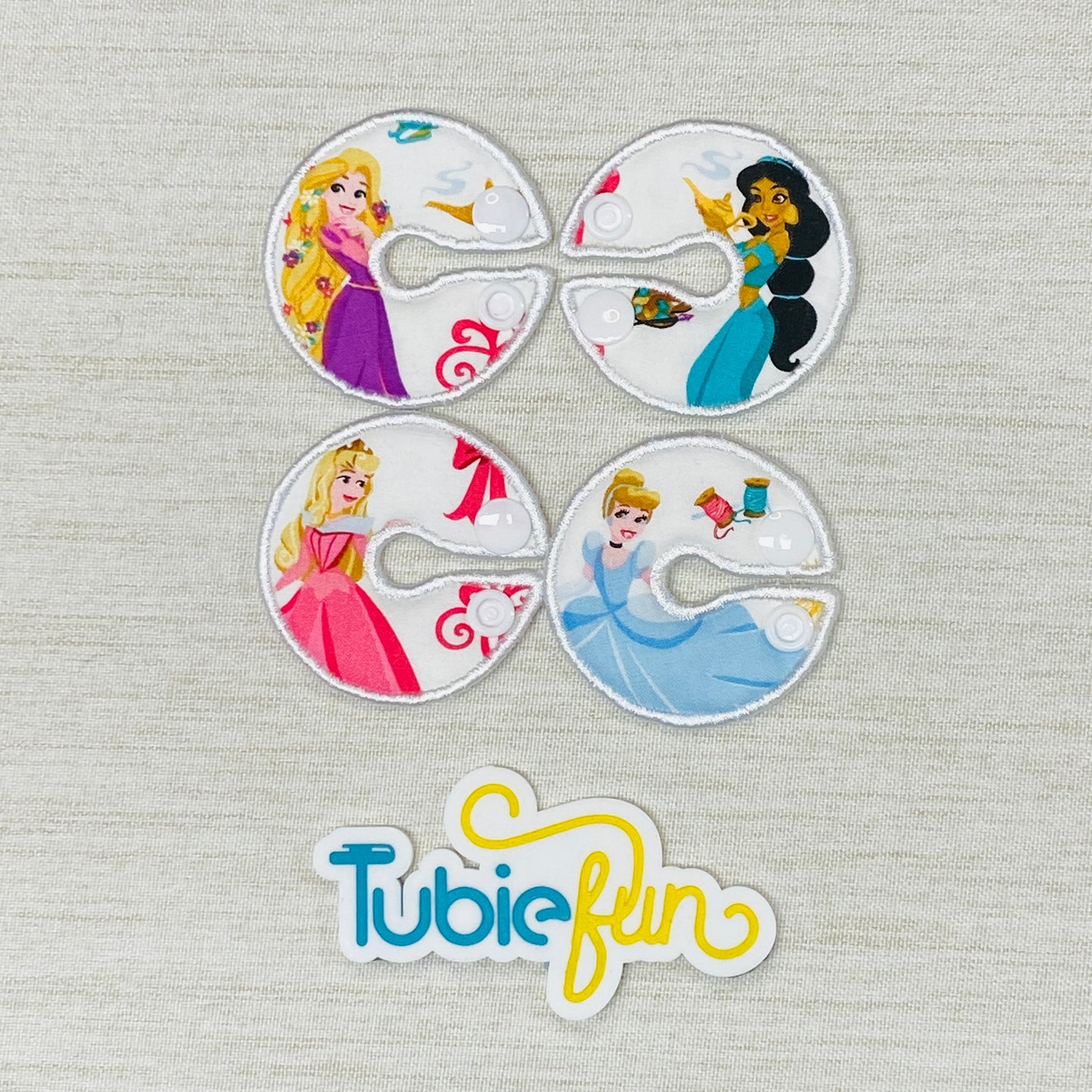 G-Tube Button Pad Cover - Princesses