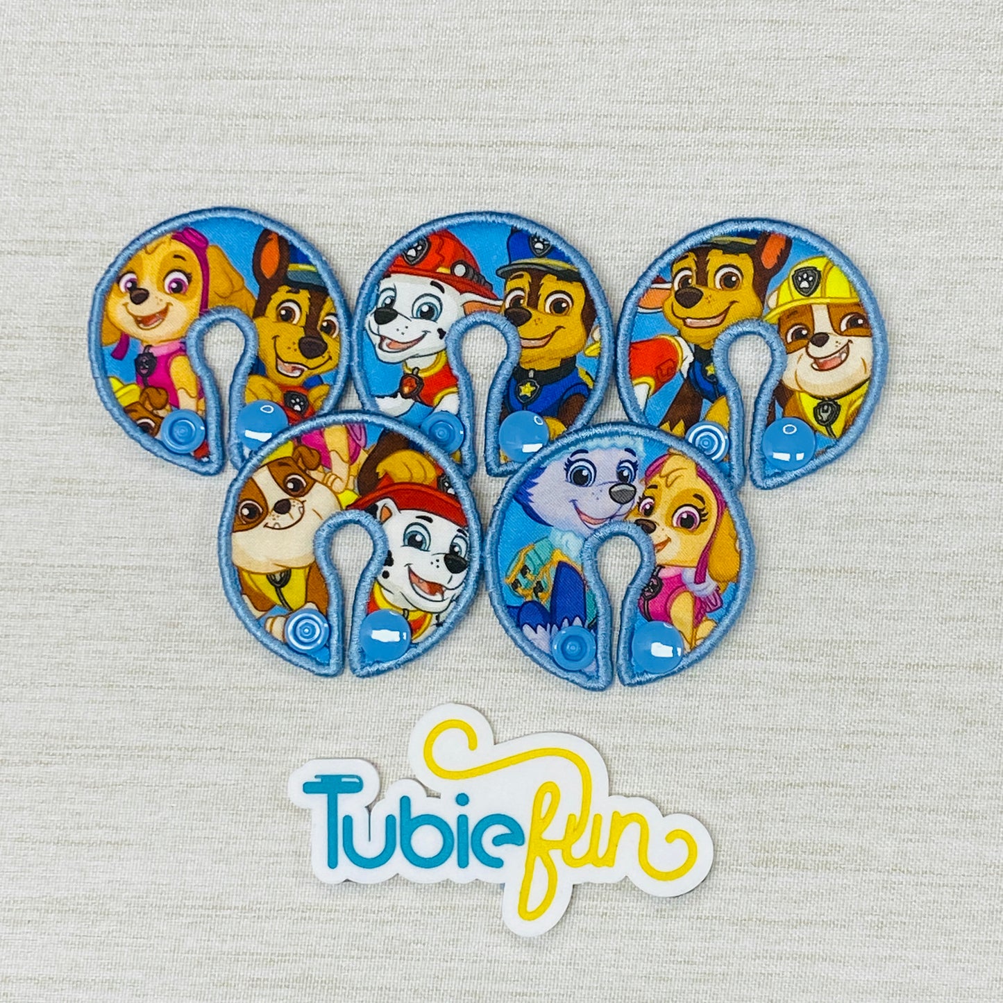 G-Tube Button Pad Cover - Pup Patrol