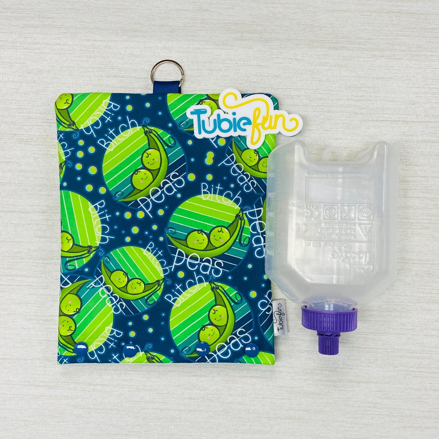 Insulated Milk Bag Suitable for 500ml Flocare Bottle in - Peas Profanities