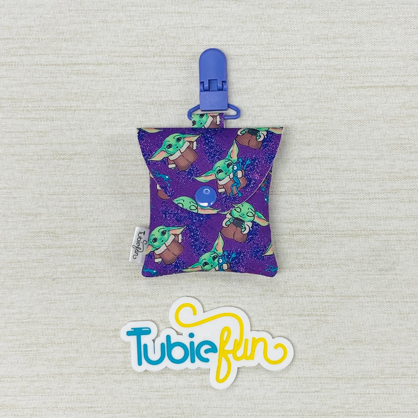 Tubing Pouch - Baby Alien on Purple