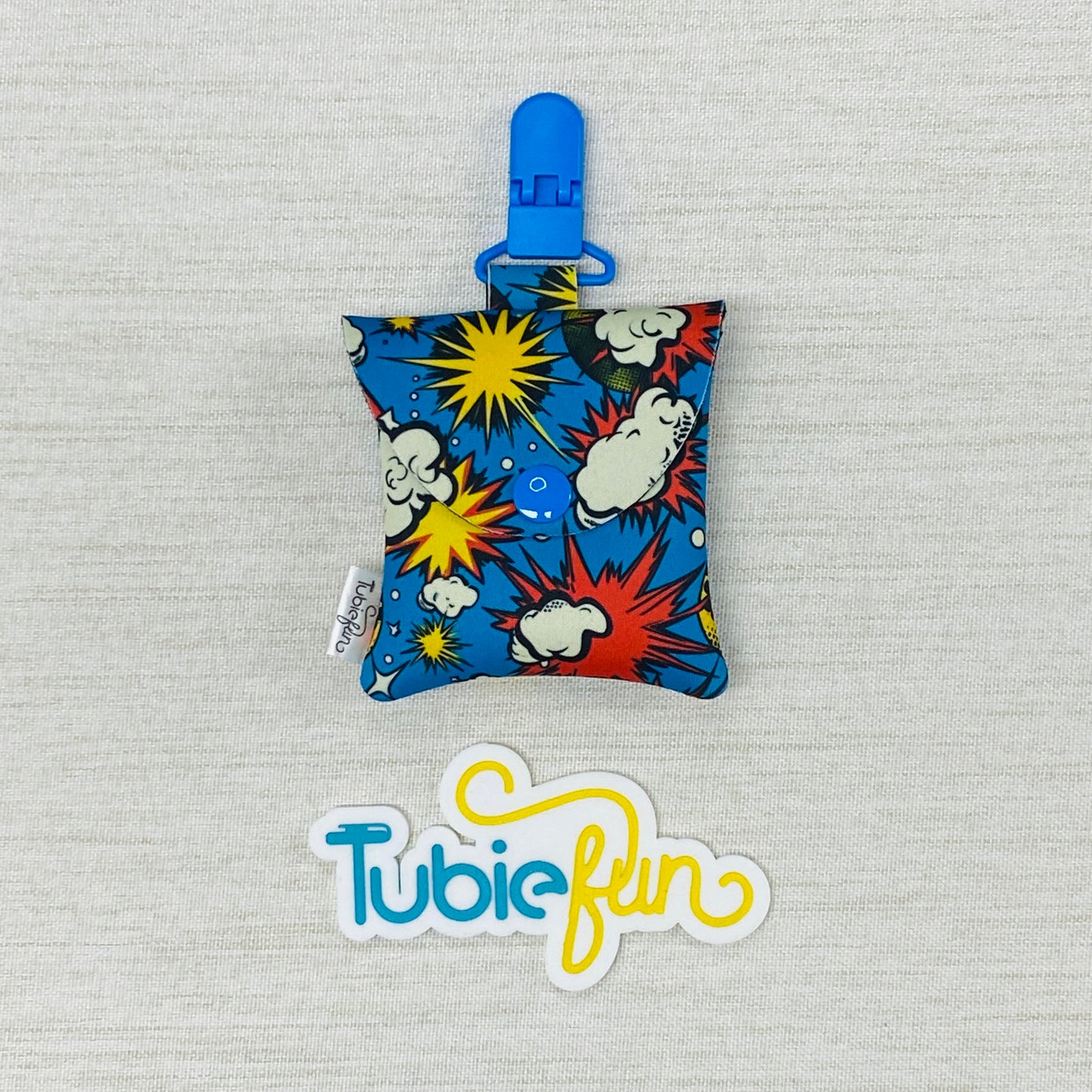 Neoprene Tubing Pouch - Comic Explosion