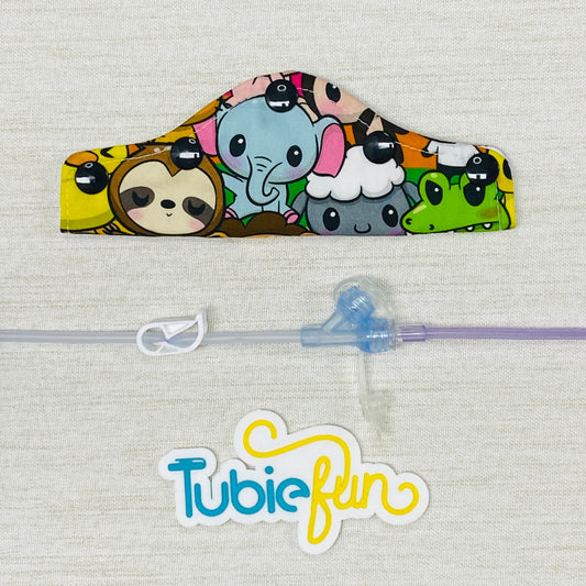 Feeding Tube Connection Cover - Cute Animals