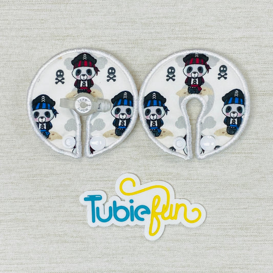 Button Pad Cover Large - Pirate Pandas