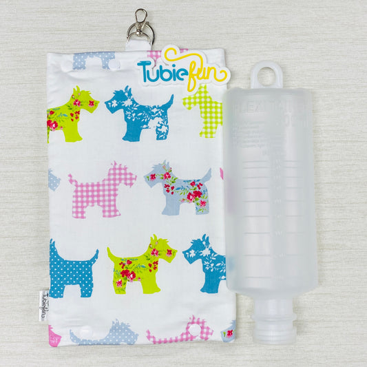 Insulated Milk Bag Suitable for 1L Flocare and 500ml Flexitaners - Scottish Dogs