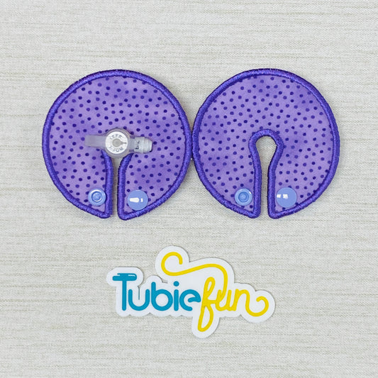 Button Pad Cover Large - Purple Spots