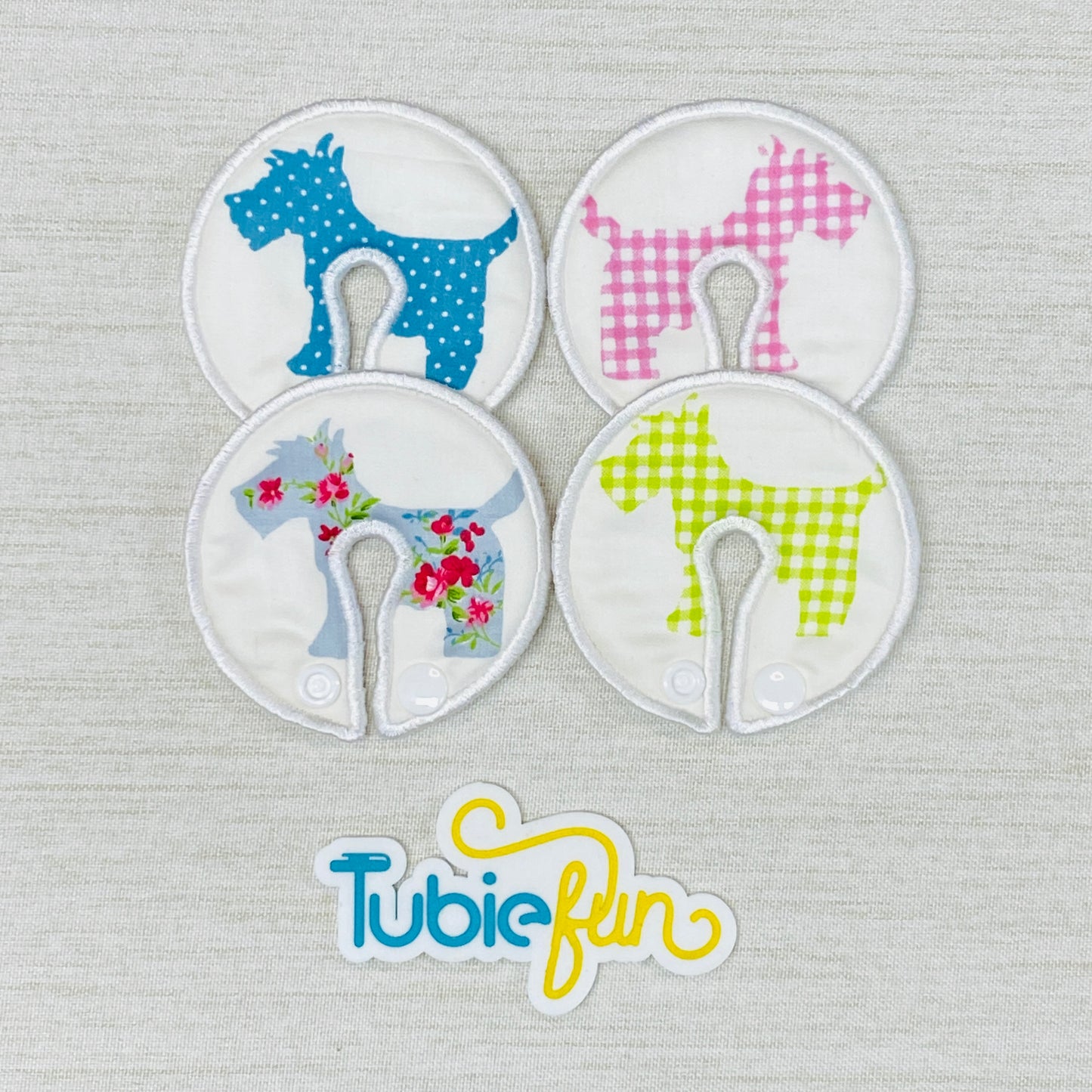 Button Pad Cover Large - Scotty Dogs