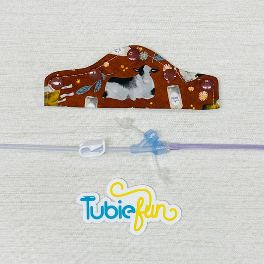 Feeding Tube Connection Cover - Cows and Milk