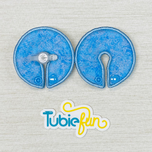 Button Pad Cover Large - Blue Shimmer