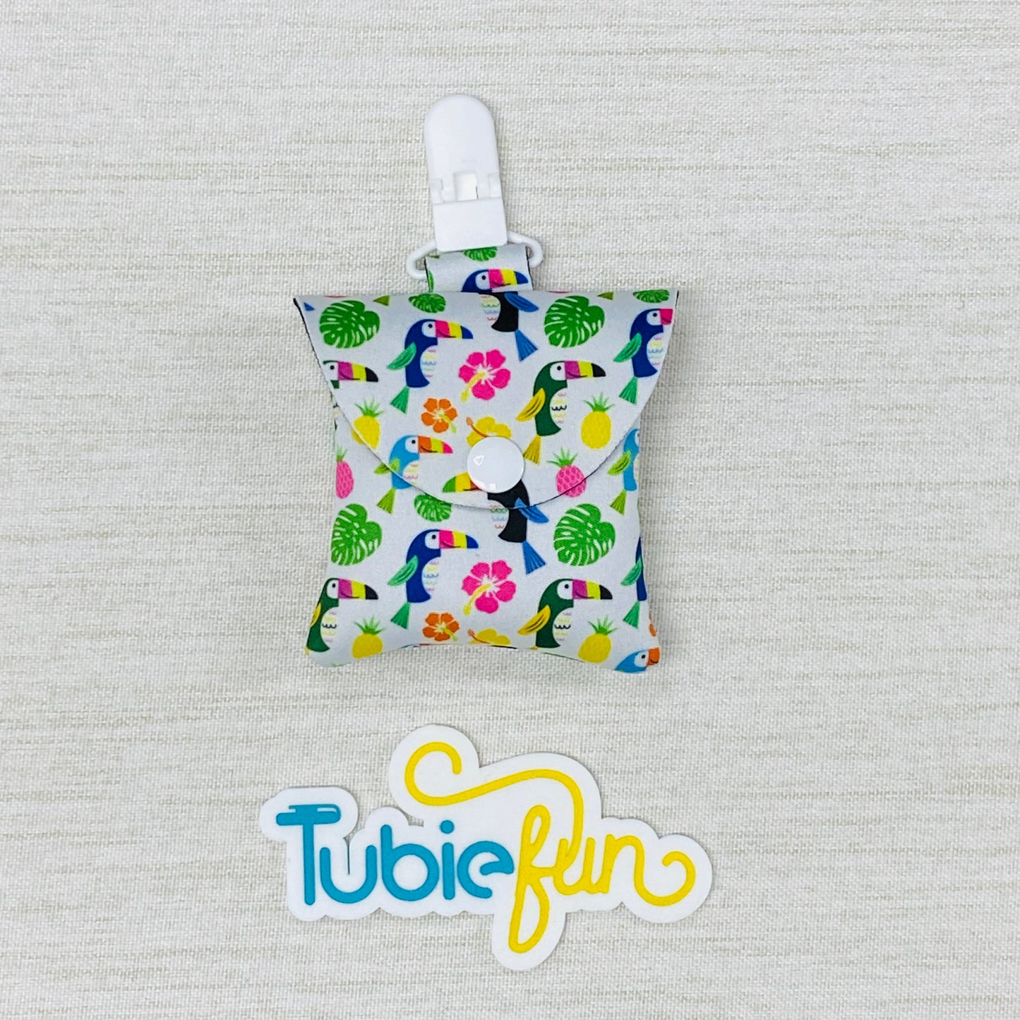 Neoprene Tubing Pouch - Toucans