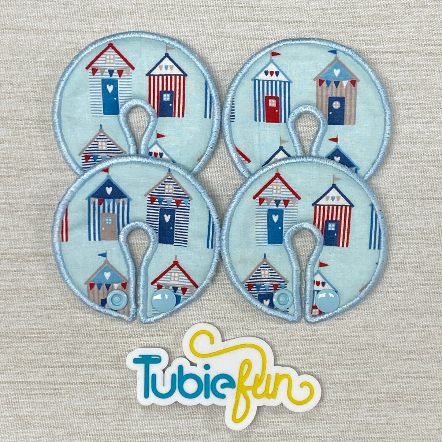 Button Pad Cover Large - Beach Houses