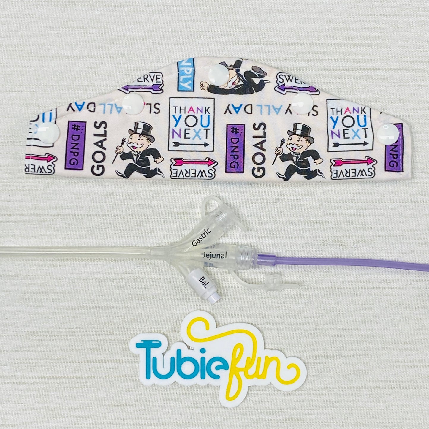 Large Feeding Tube Connection Cover - Money Games