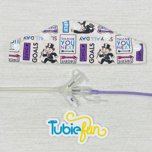 Large Feeding Tube Connection Cover - Money Games