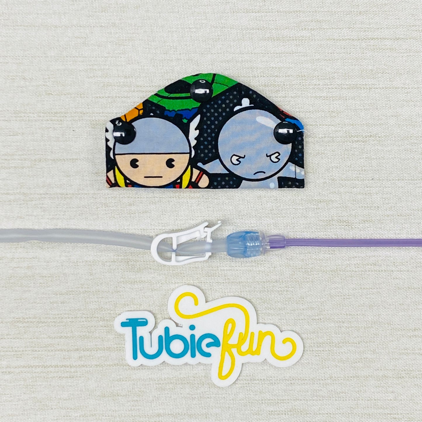 Feeding Tube Mini Connection Cover - Hero Characters
