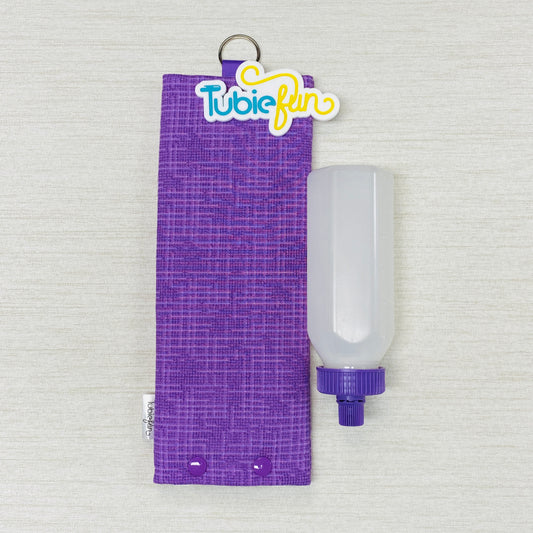 Insulated Milk Bag Suitable for 250ml Bottle in - Purple Patterned